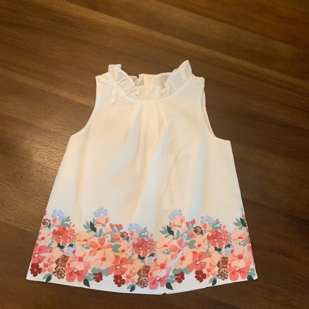 Janie And Jack Floral Sleeveless Top-Nwt